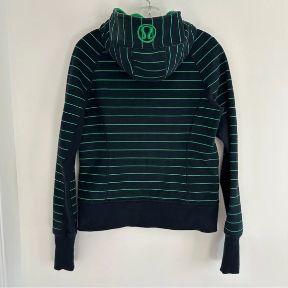 Lululemon Scuba Hoodie Green Bean Inkwell Size 12 - Picture 10 of 15